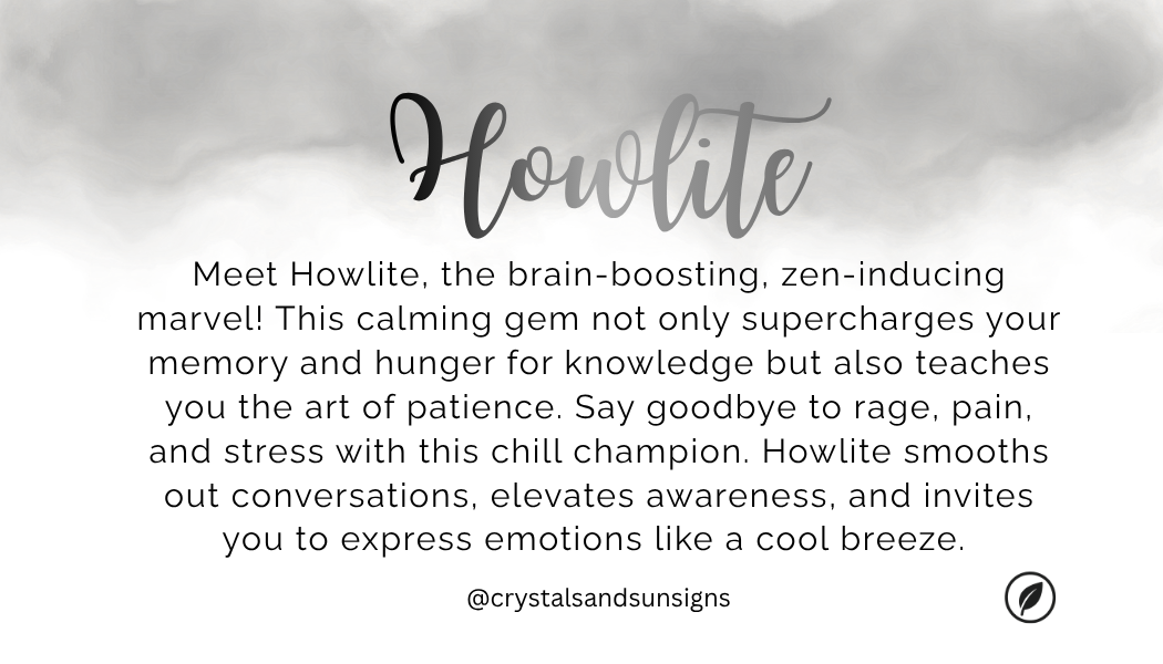 Howlite crystal bracelet gift packaging — calm and patience bracelet, mindfulness gift for women