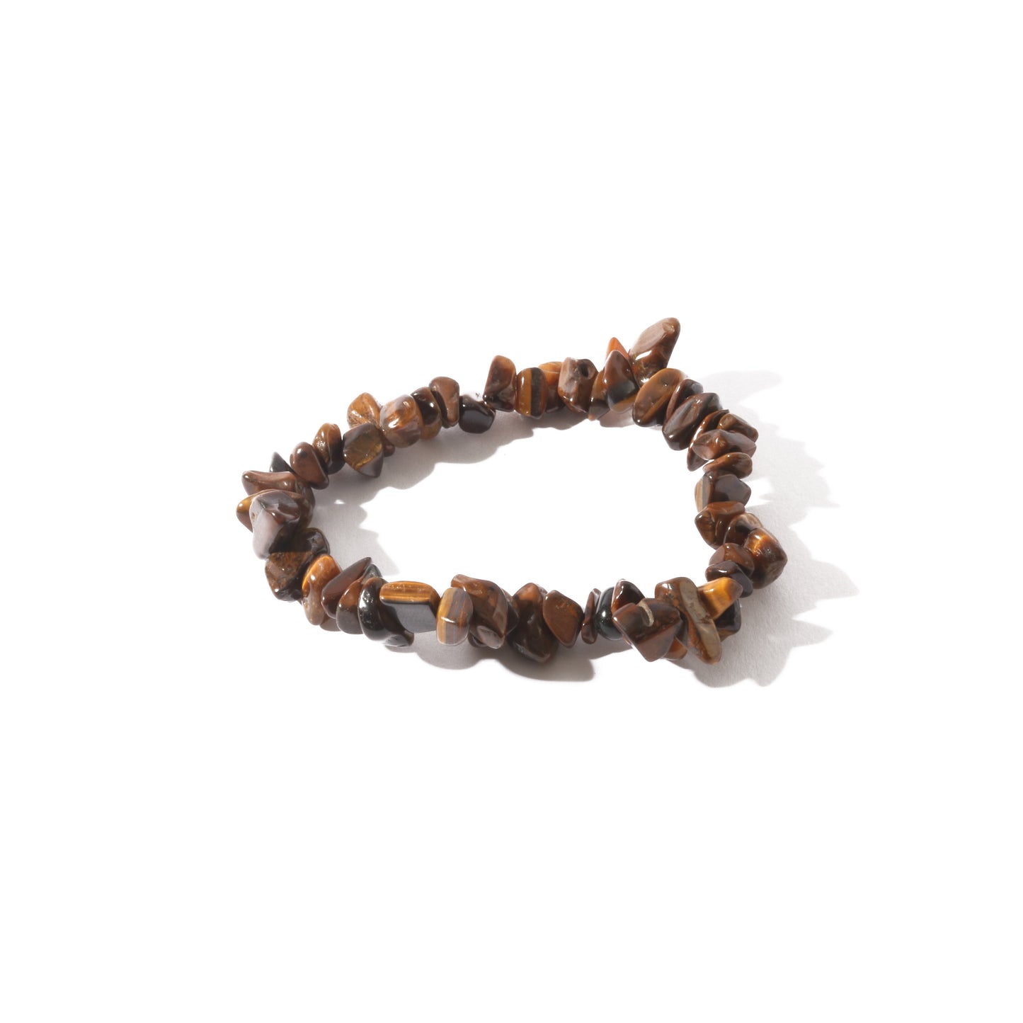 Natural gold tiger's eye crystal bracelet for solar plexus activation