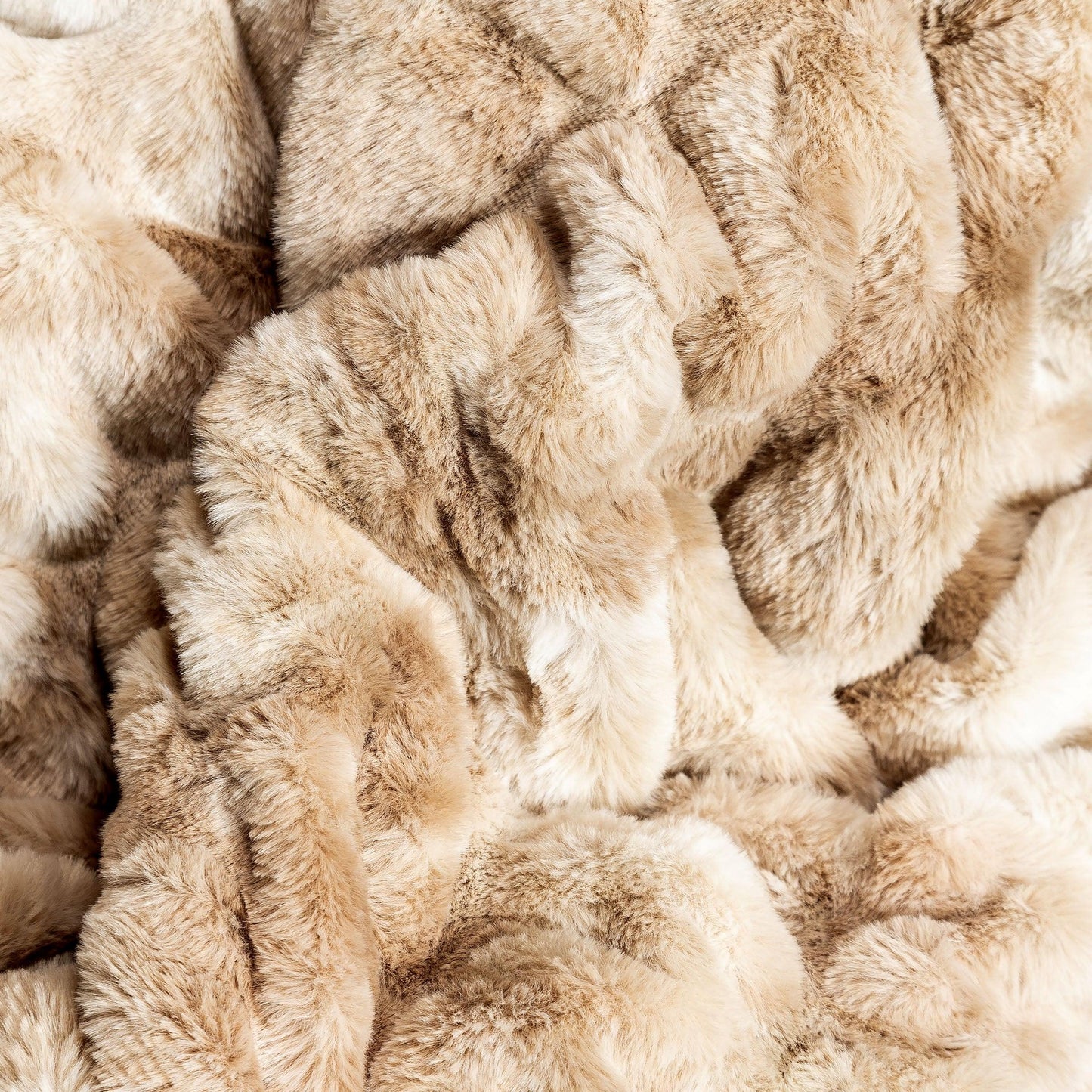 Caramel Swirl Double-Sided Minky Blanket — Ruched Plush