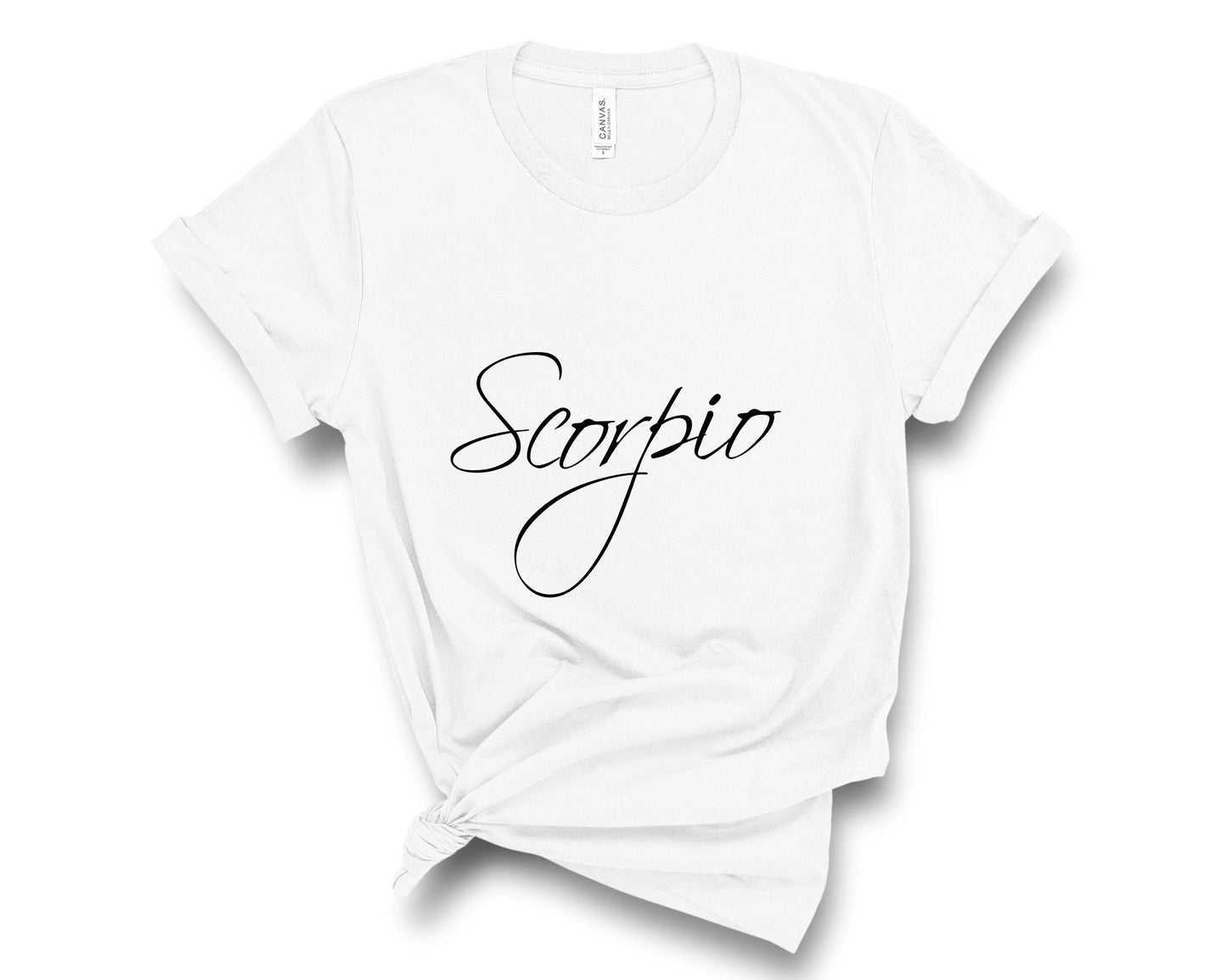 Proud Scorpio women's astrology t-shirt for zodiac lovers and star sign fans in white
