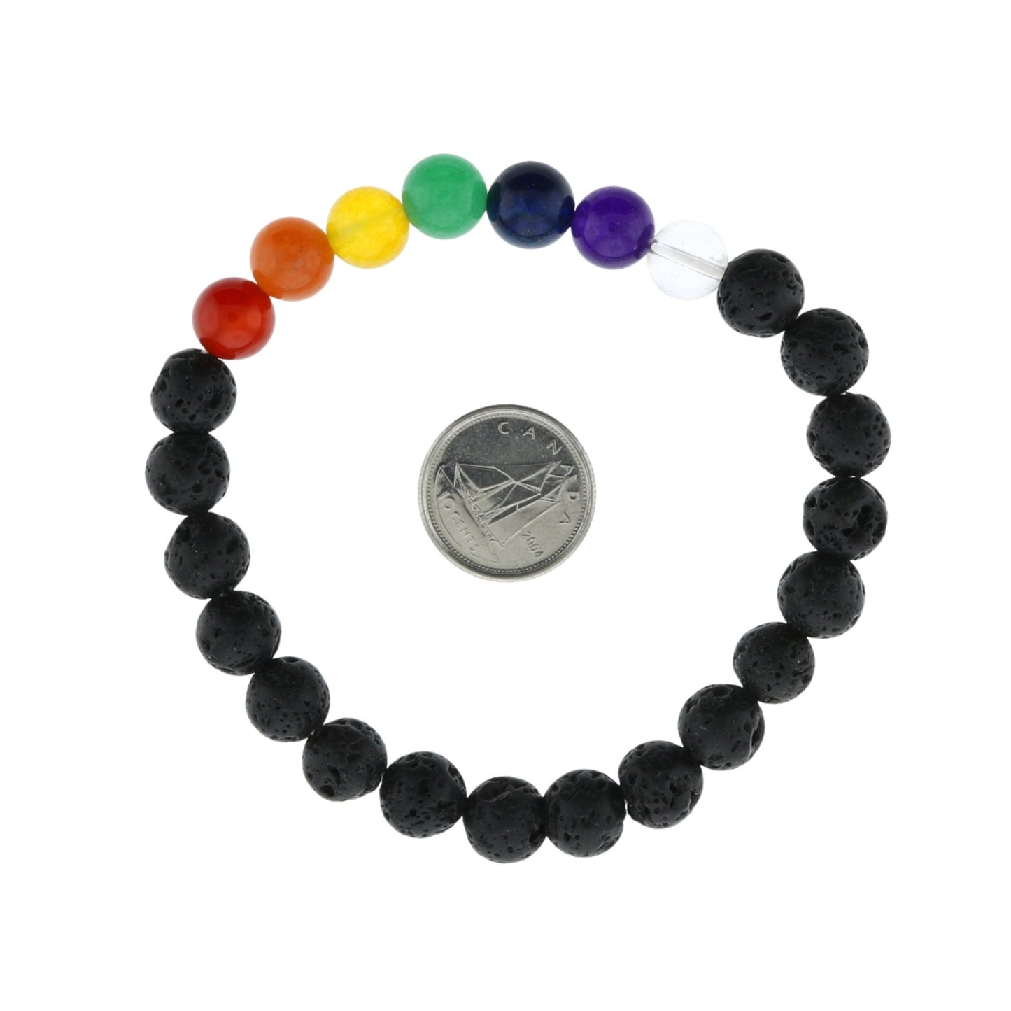 Black Lava Chakra Bracelet - 8mm - Best Life Apparel
