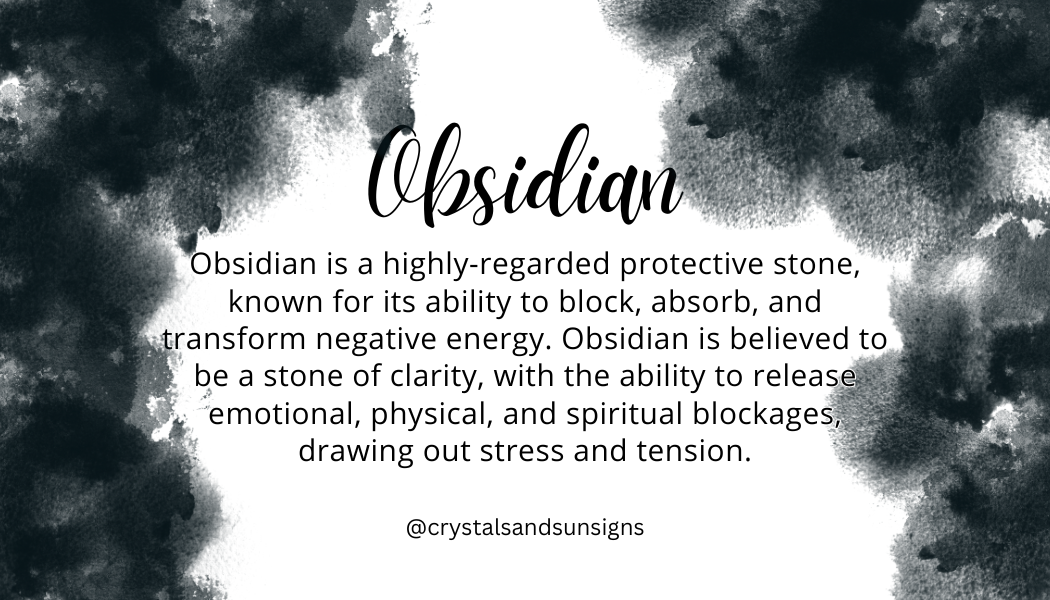Obsidian healing properties bracelet — negativity shield crystal bracelet, spiritual gift for her