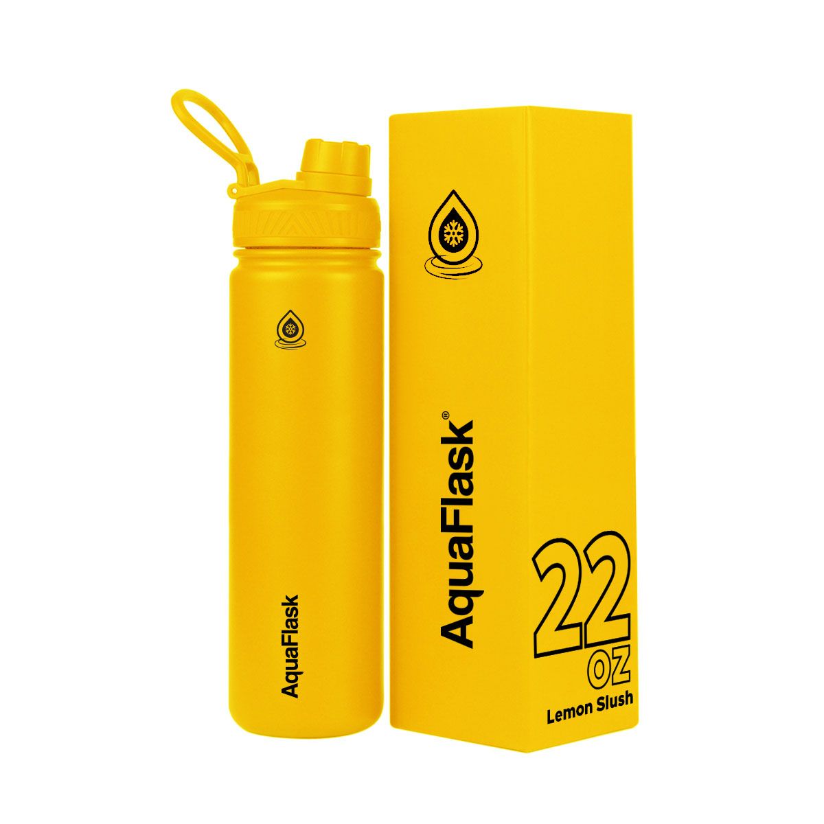 yellow Everyday reusable AquaFlask Original 650ml for staying hydrated on the go
