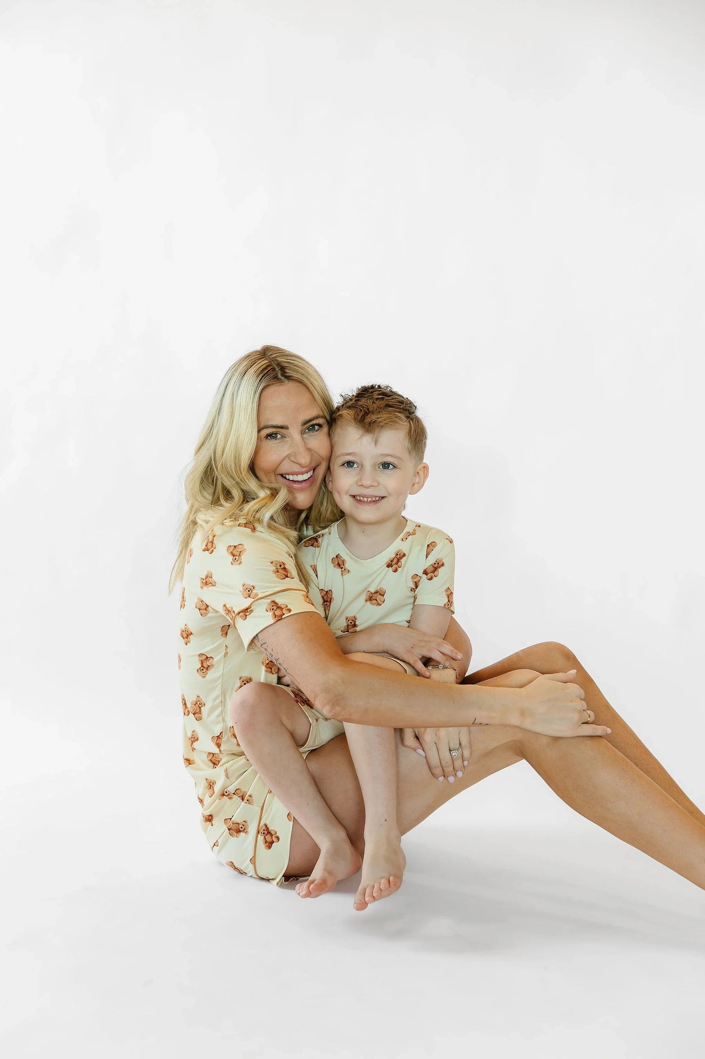 Teddy Bear Pajama Shorts — Bamboo Viscose