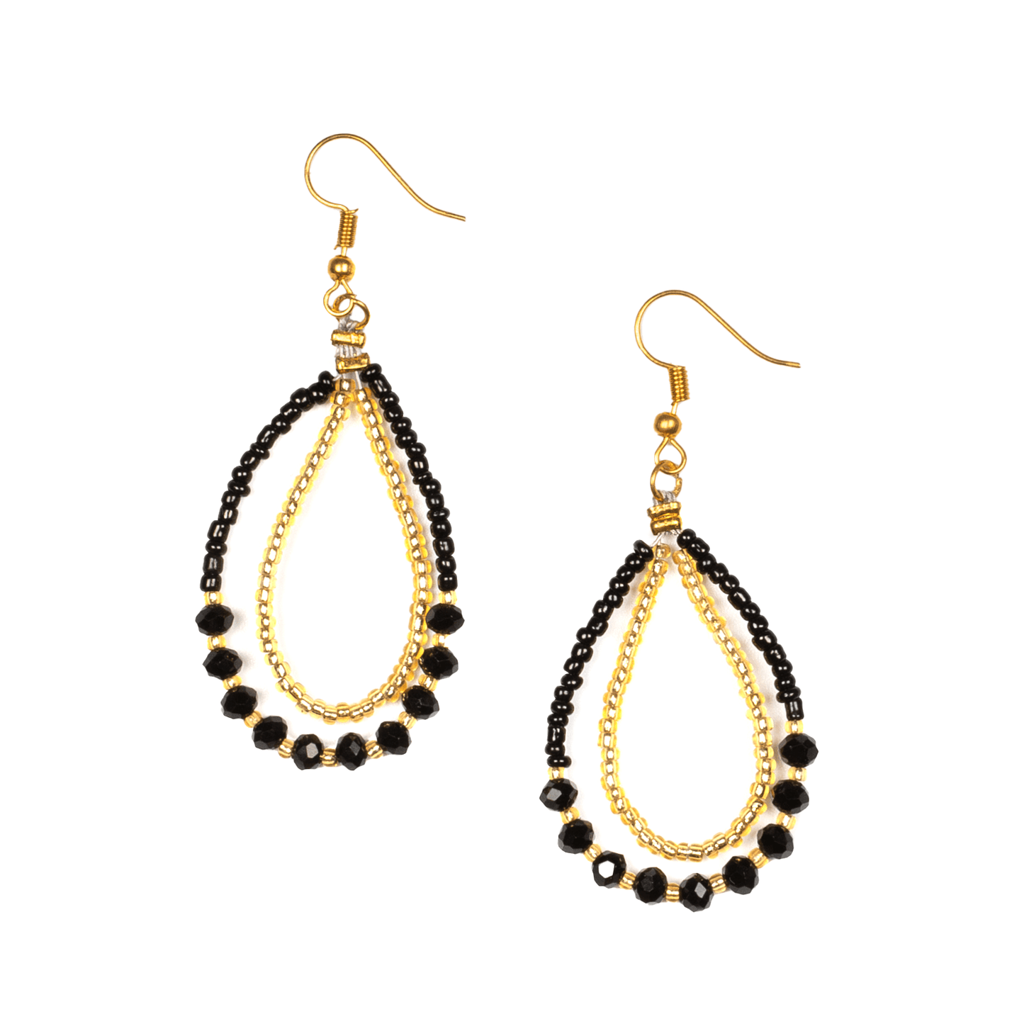 Tear Drop Earring with Crystal Bead - Best Life Apparel