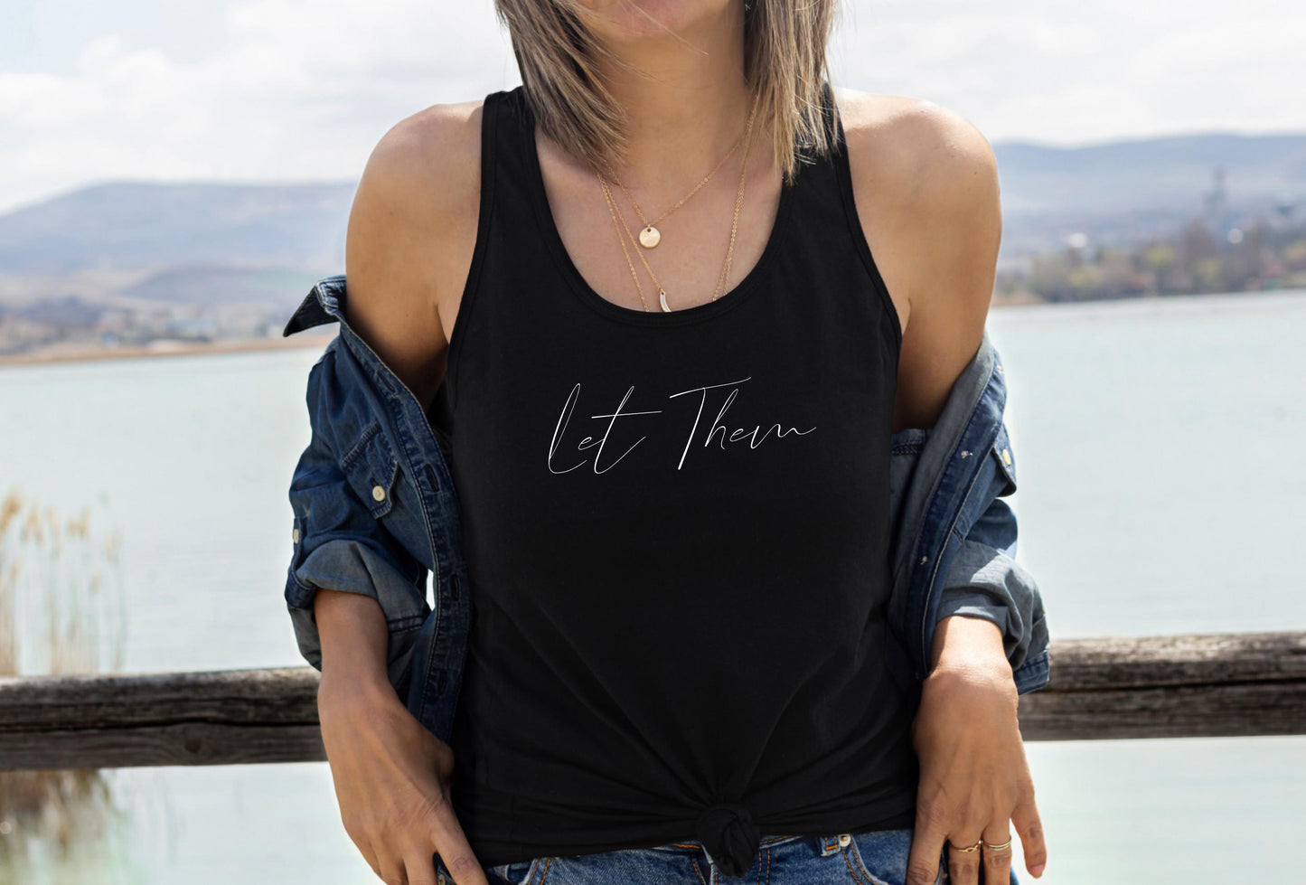 Let Them Racerback Tank Top