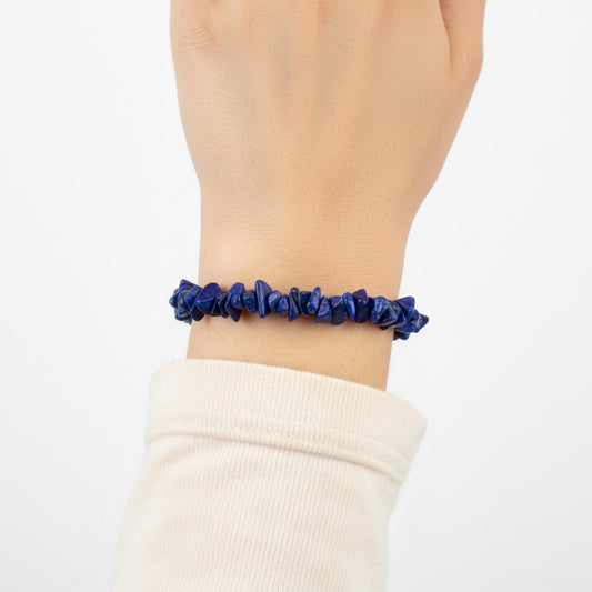 Lapis Lazuli crystal chip bracelet for Third Eye Chakra intuition and wisdom — ethically sourced gemstone jewelry