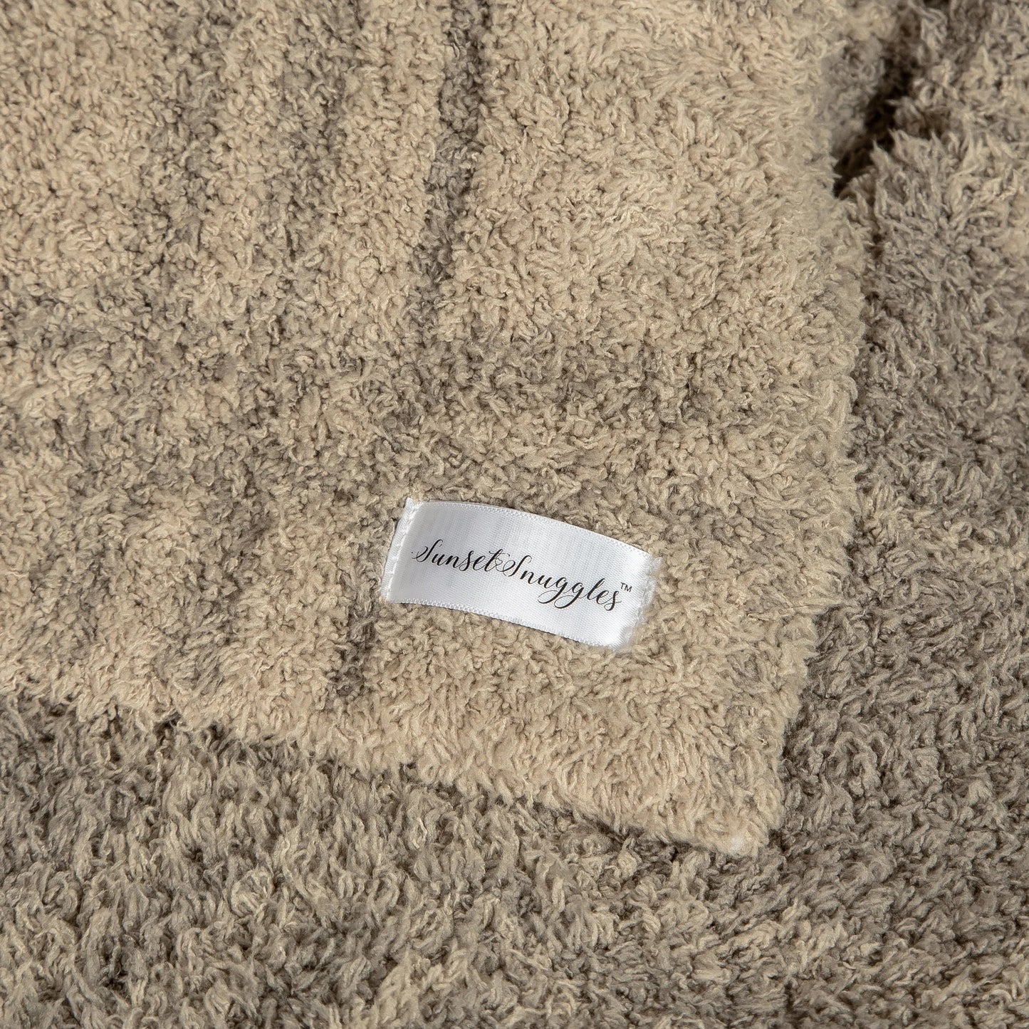 Pure Cashmere & Roasted Cashew Plaid Extended Throw Blanket