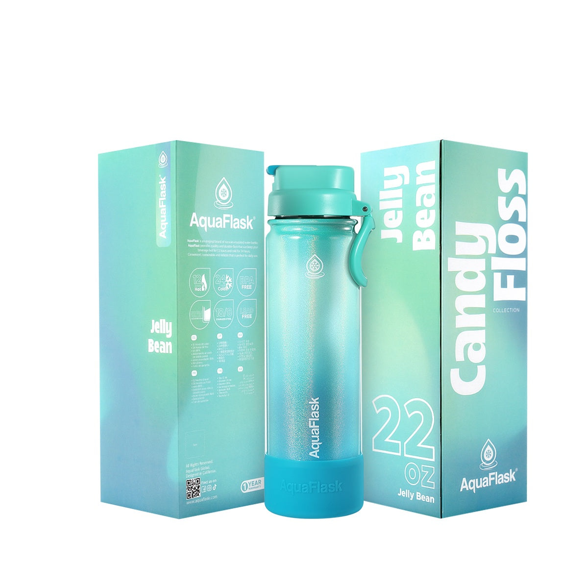 AquaFlask Candy Floss 22oz keeping drinks hot and cold all day