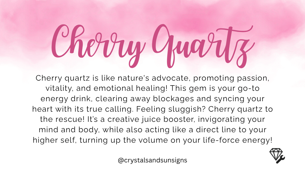 Cherry Quartz gemstone bracelet gift packaging — emotional healing crystal gift for her