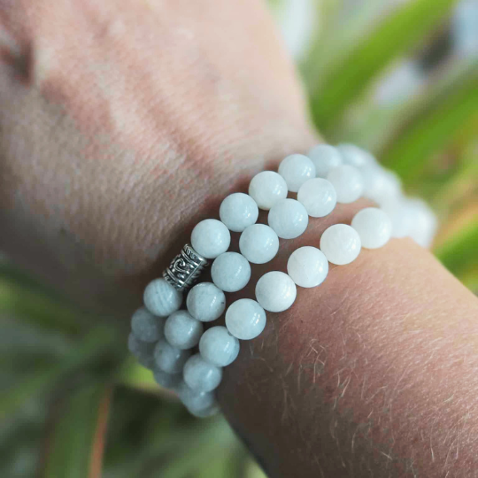Moonstone crystal bracelet gift packaging — new beginnings bracelet, spiritual gift for her