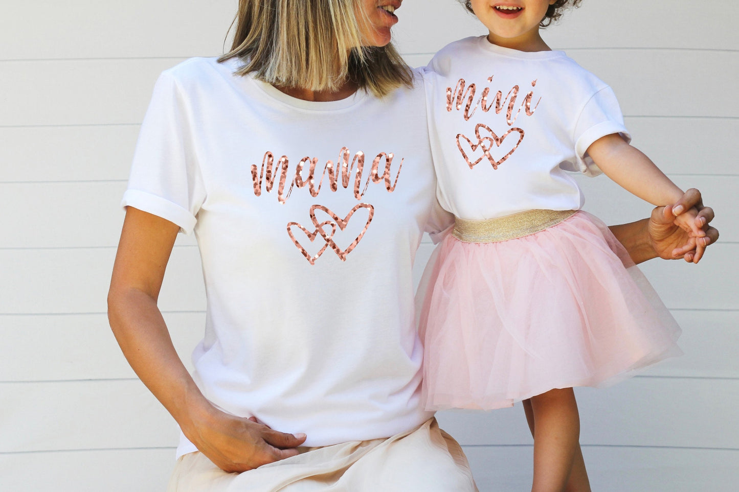 Matching Mama and Mini Glitter Shirts