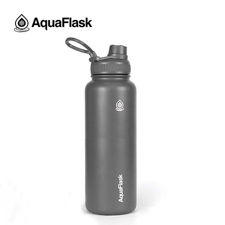 grey Leak-proof AquaFlask Original 1080ml for sports, travel and everyday use