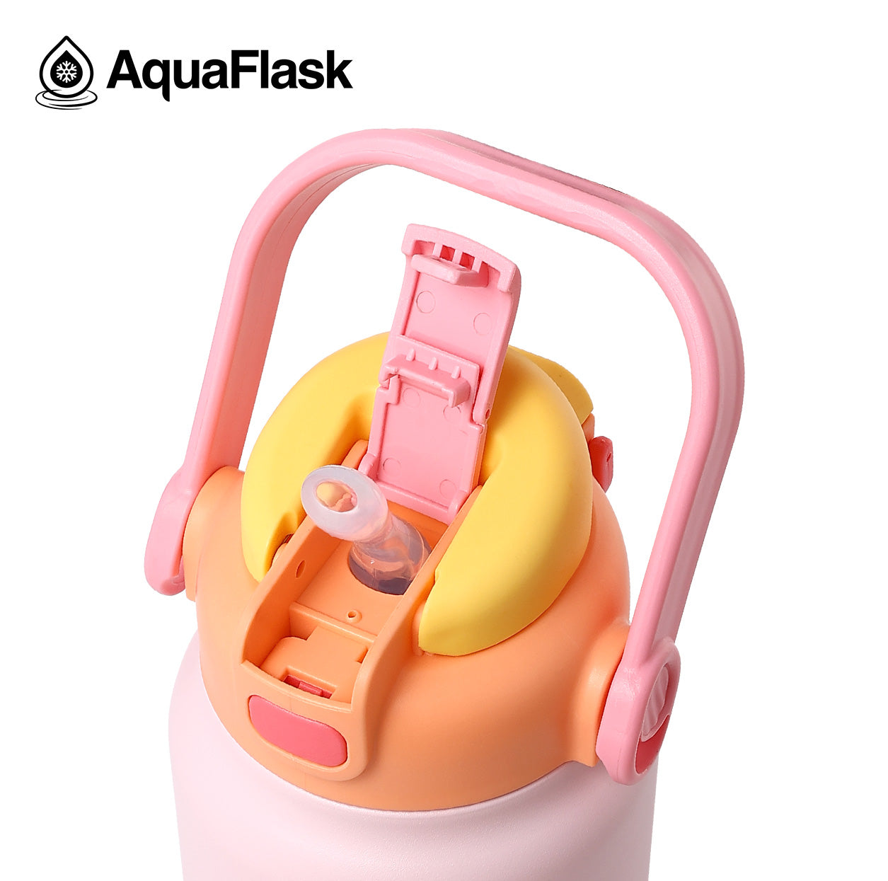 pink lid Reusable AquaFlask Jug 40oz in multiple colour options