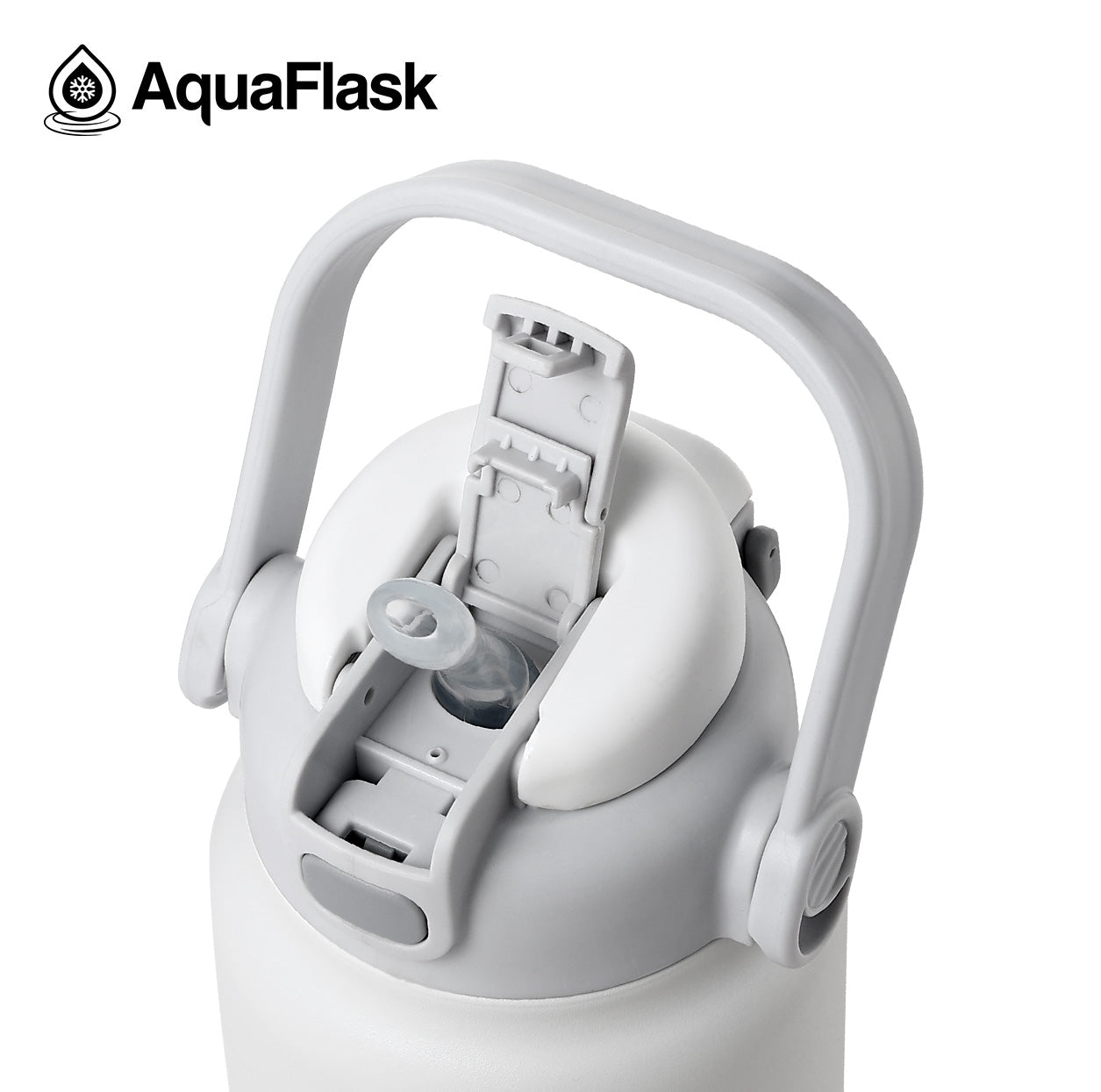 white AquaFlask Jug 1.18L size comparison for choosing the right capacity