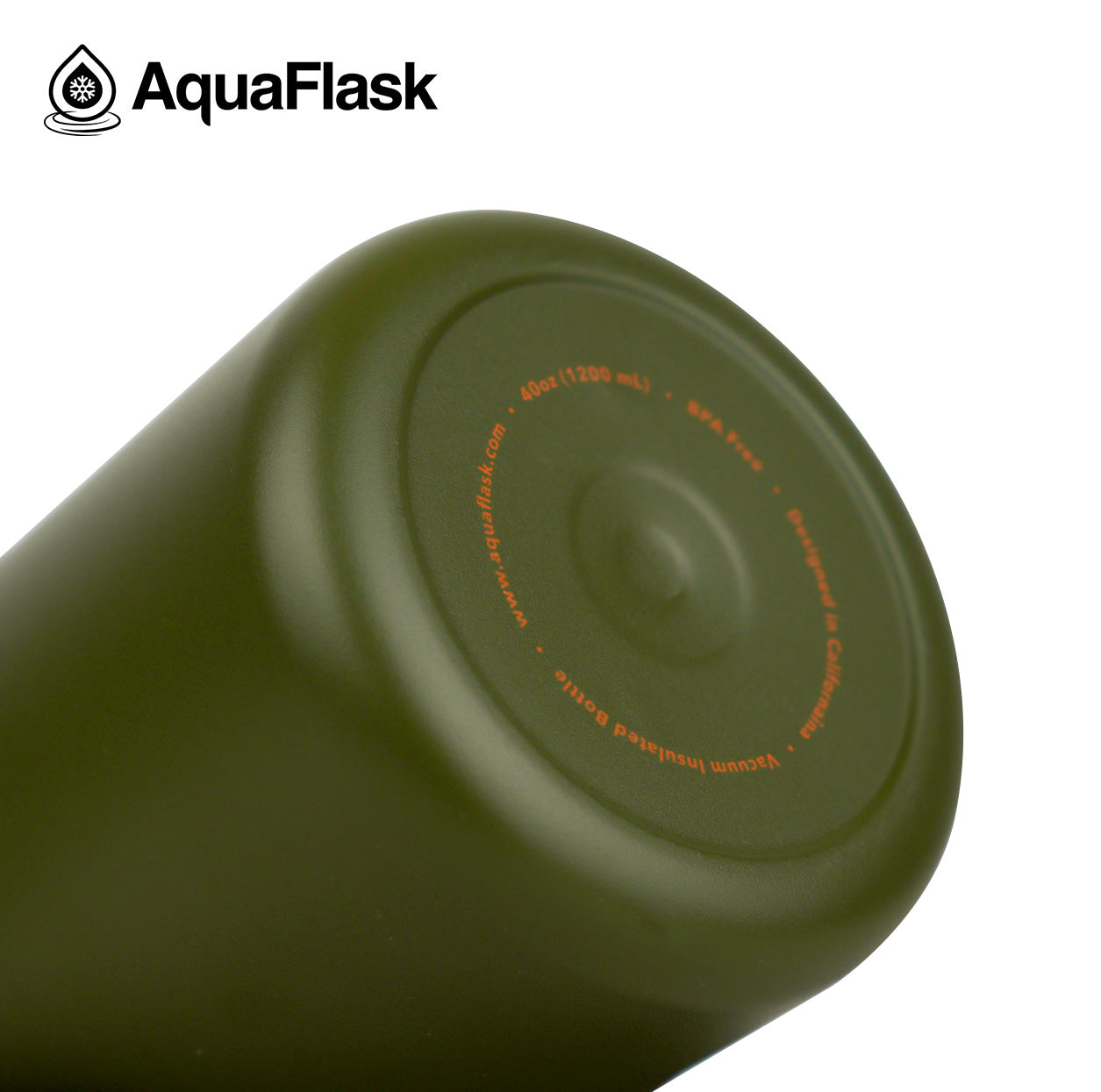bottom AquaFlask Jug 40oz showing colour variants and size options green