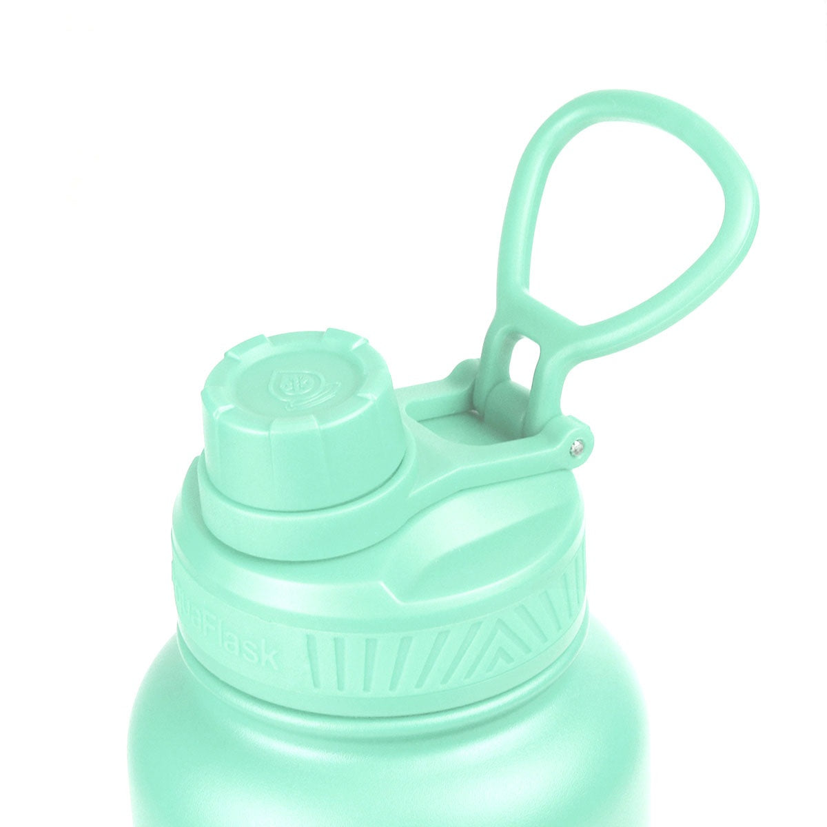mint lid AquaFlask Original 40oz in bold colour lifestyle photography