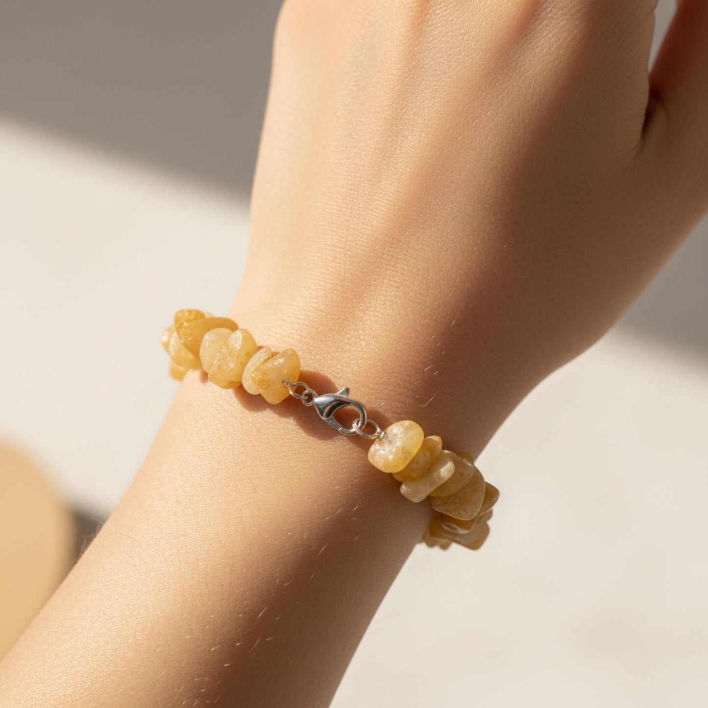 Yellow Jasper crystal bracelet handmade to order — grounding gemstone jewelry for confidence and intentional living