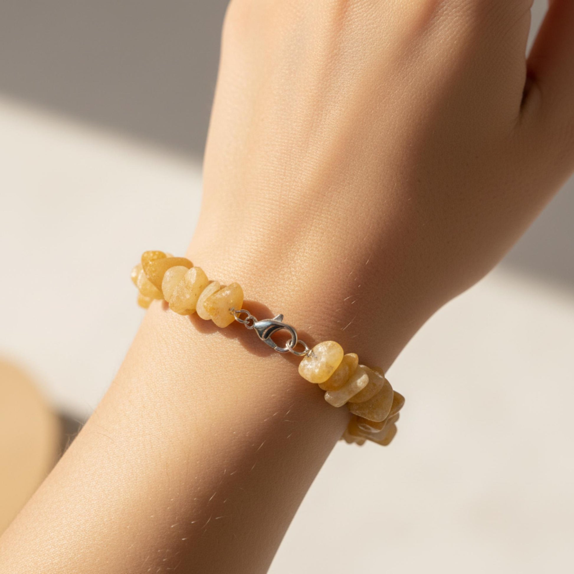Yellow Jasper crystal bracelet handmade to order — grounding gemstone jewelry for confidence and intentional living