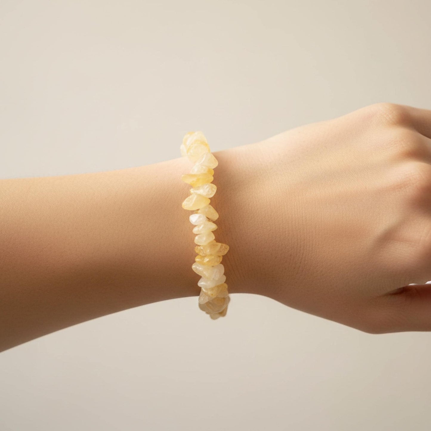 Handmade Yellow Jasper bracelet with lobster clasp — Reiki infused crystal jewelry for emotional balance and inner strength