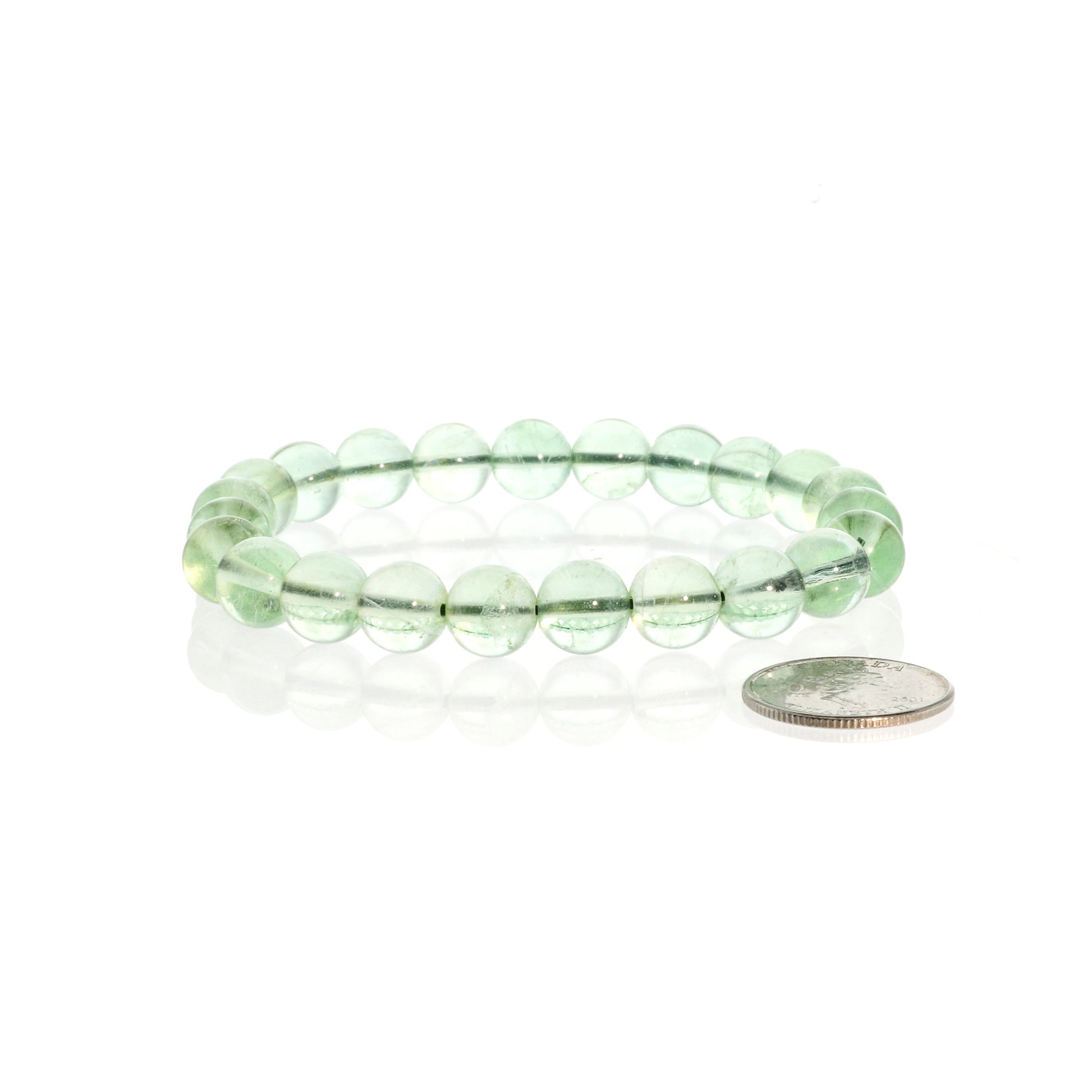 Calming fluorite bead bracelet for anxiety relief and emotional stability