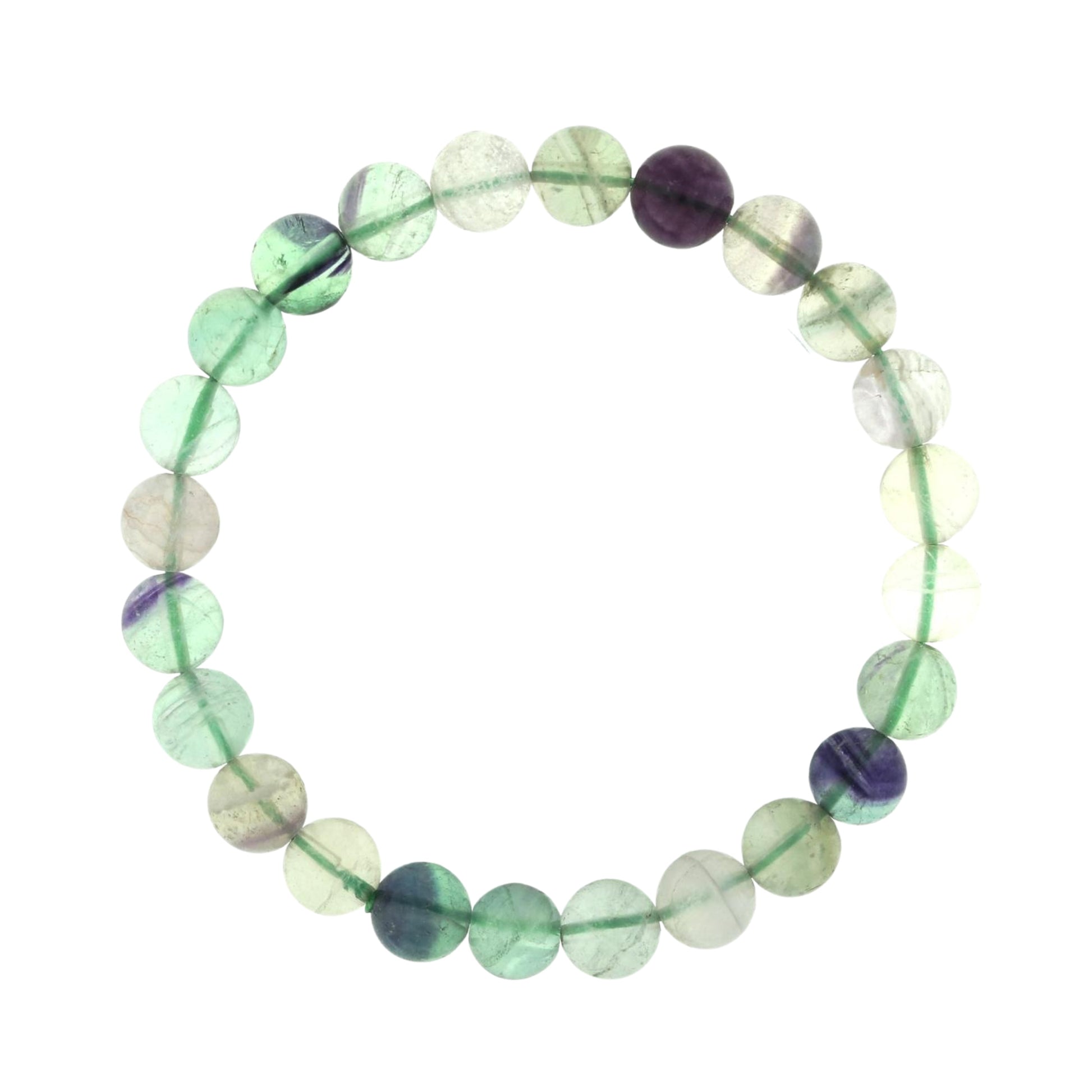 Fluorite crystal bracelet for mental clarity, concentration and decision making