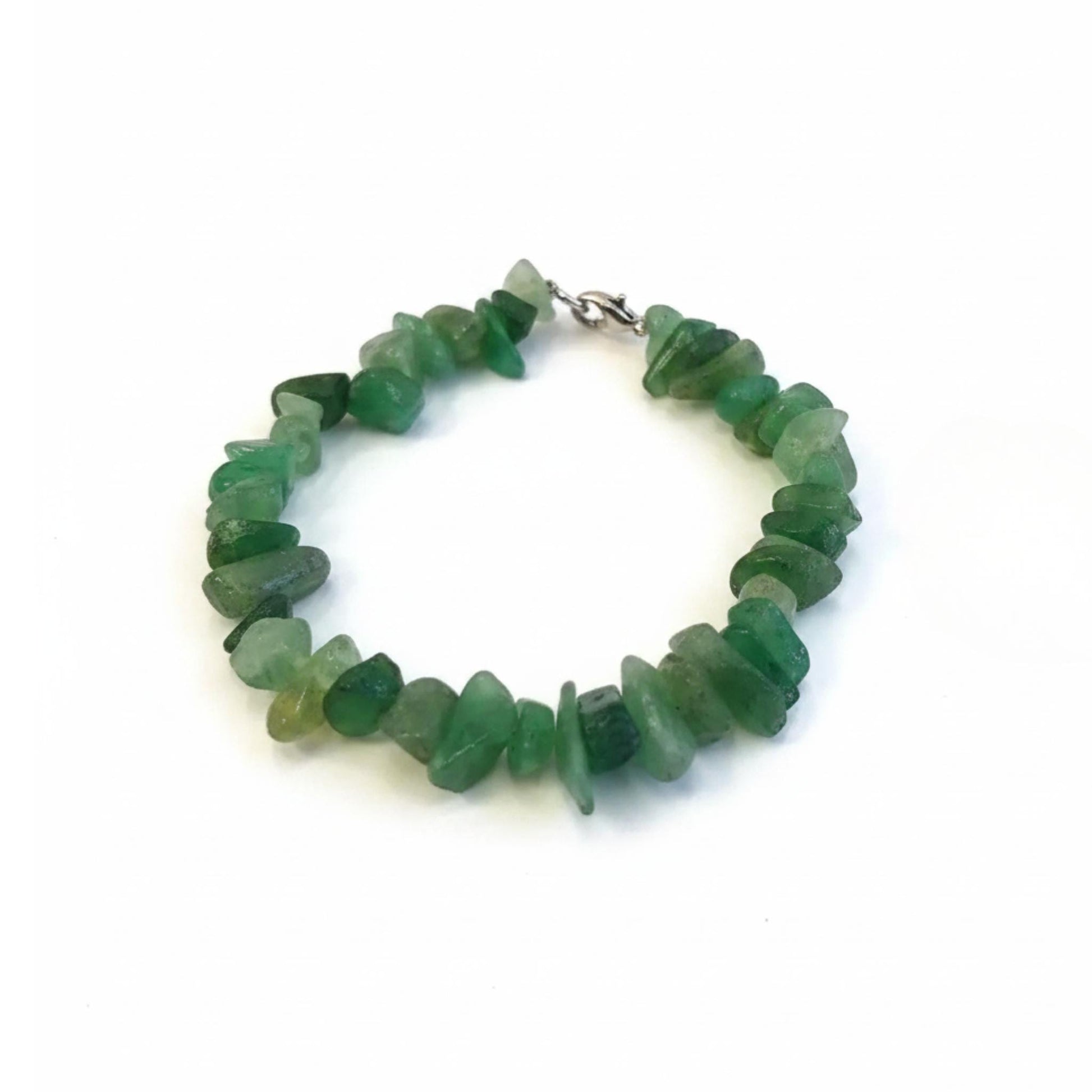 Green Aventurine crystal chip bracelet for Heart Chakra luck and abundance — ethically sourced gemstone jewelry
