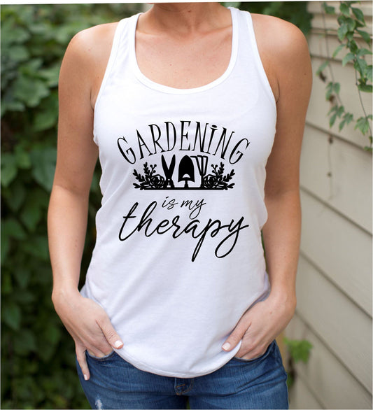 Gardening Is My Therapy Tank Top