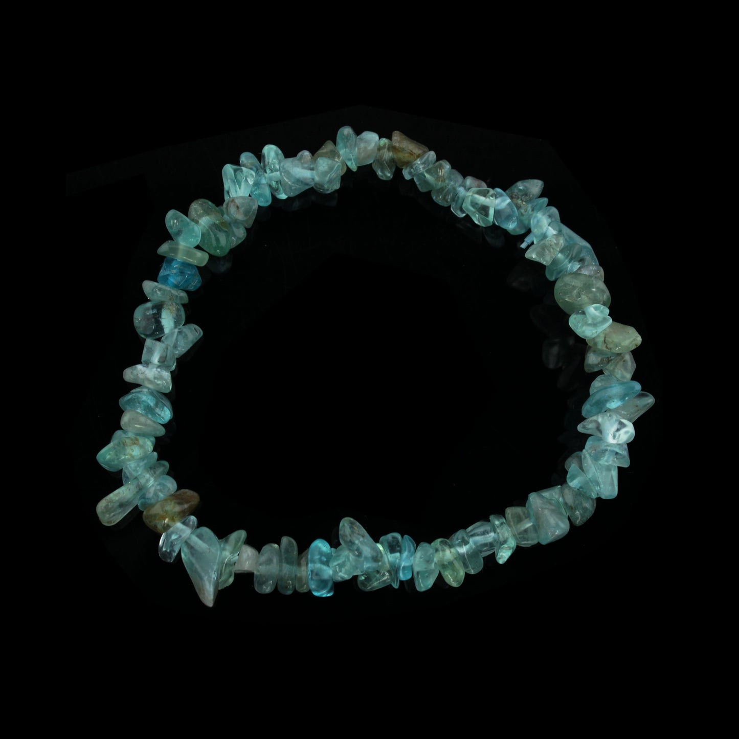 Blue apatite healing bracelet - stone of ambition and clarity