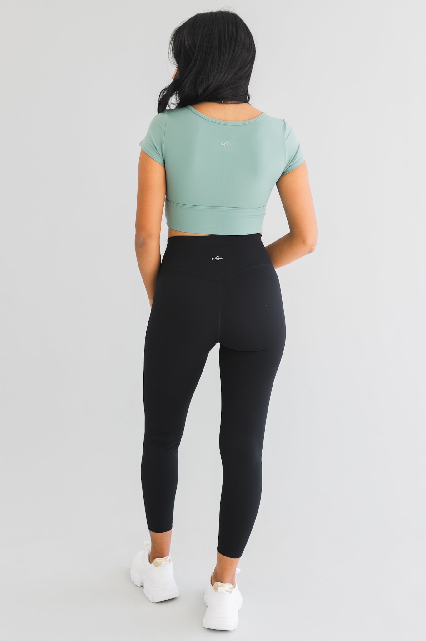 back 25 inch barely there leggings in bluish black for workouts and everyday wear