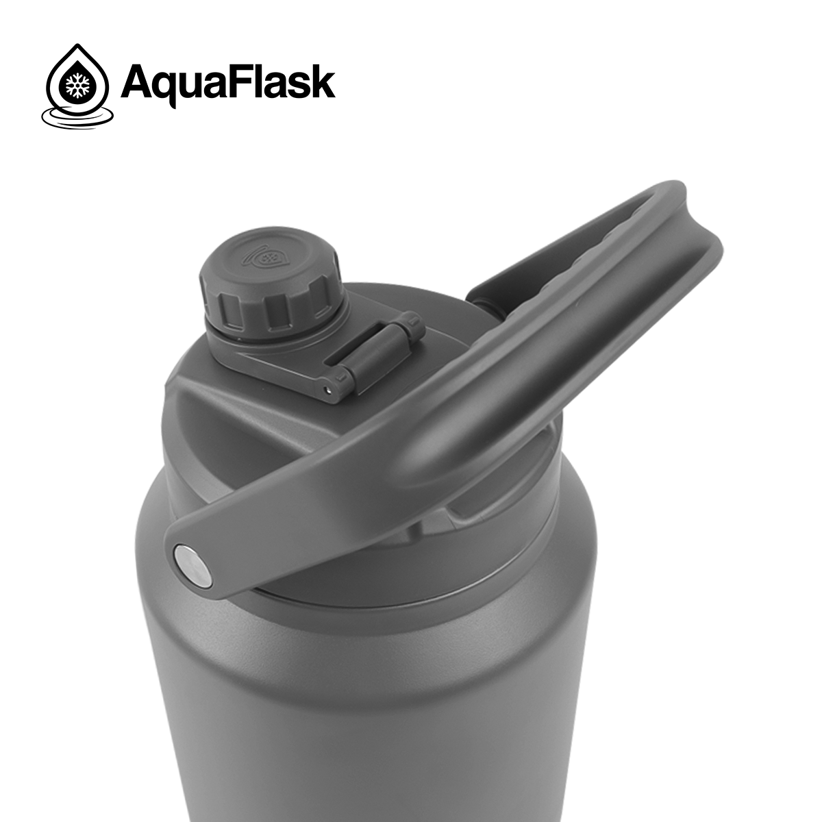 grey lid Extra-large AquaFlask Original 84oz for athletes and active lifestyles