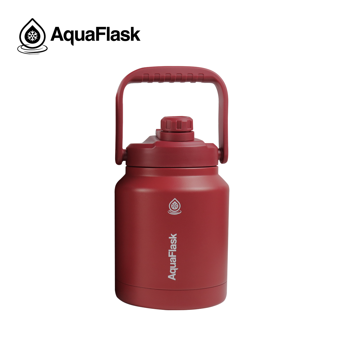 red AquaFlask Original 84oz showing colour variants and size options