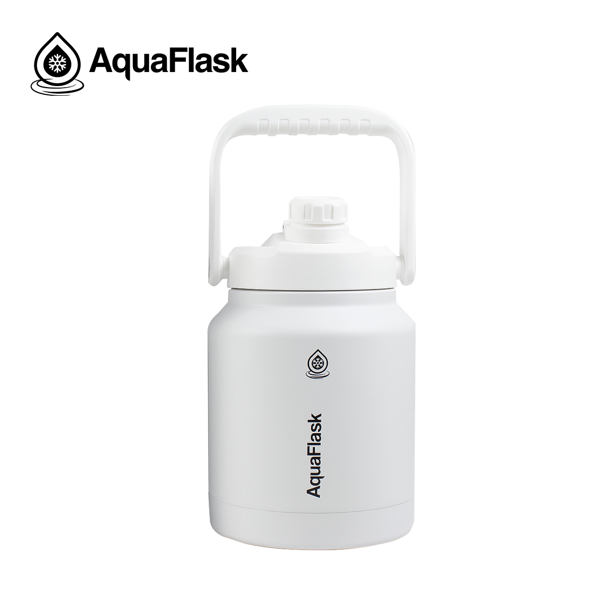 white Leak-proof AquaFlask Original 2484ml for camping, hiking and travel