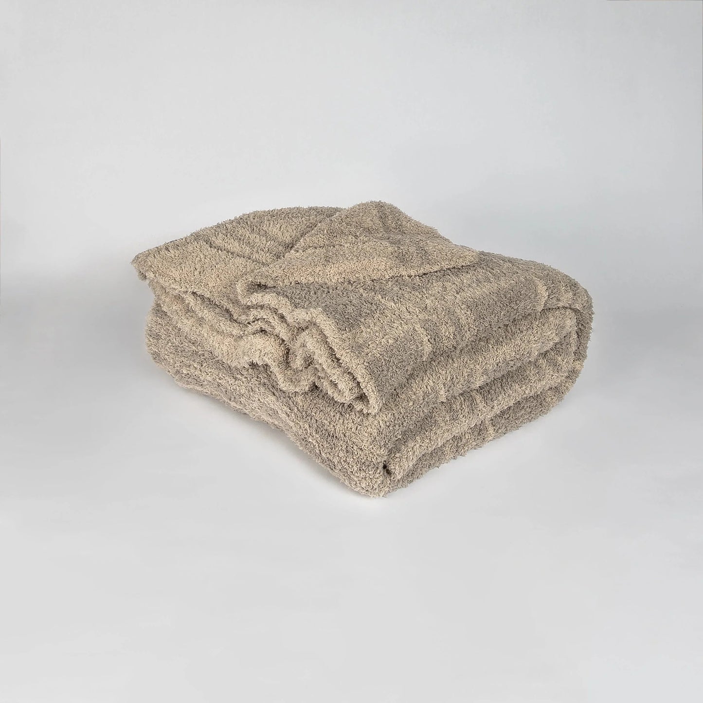 Pure Cashmere & Roasted Cashew Plaid Extended Throw Blanket