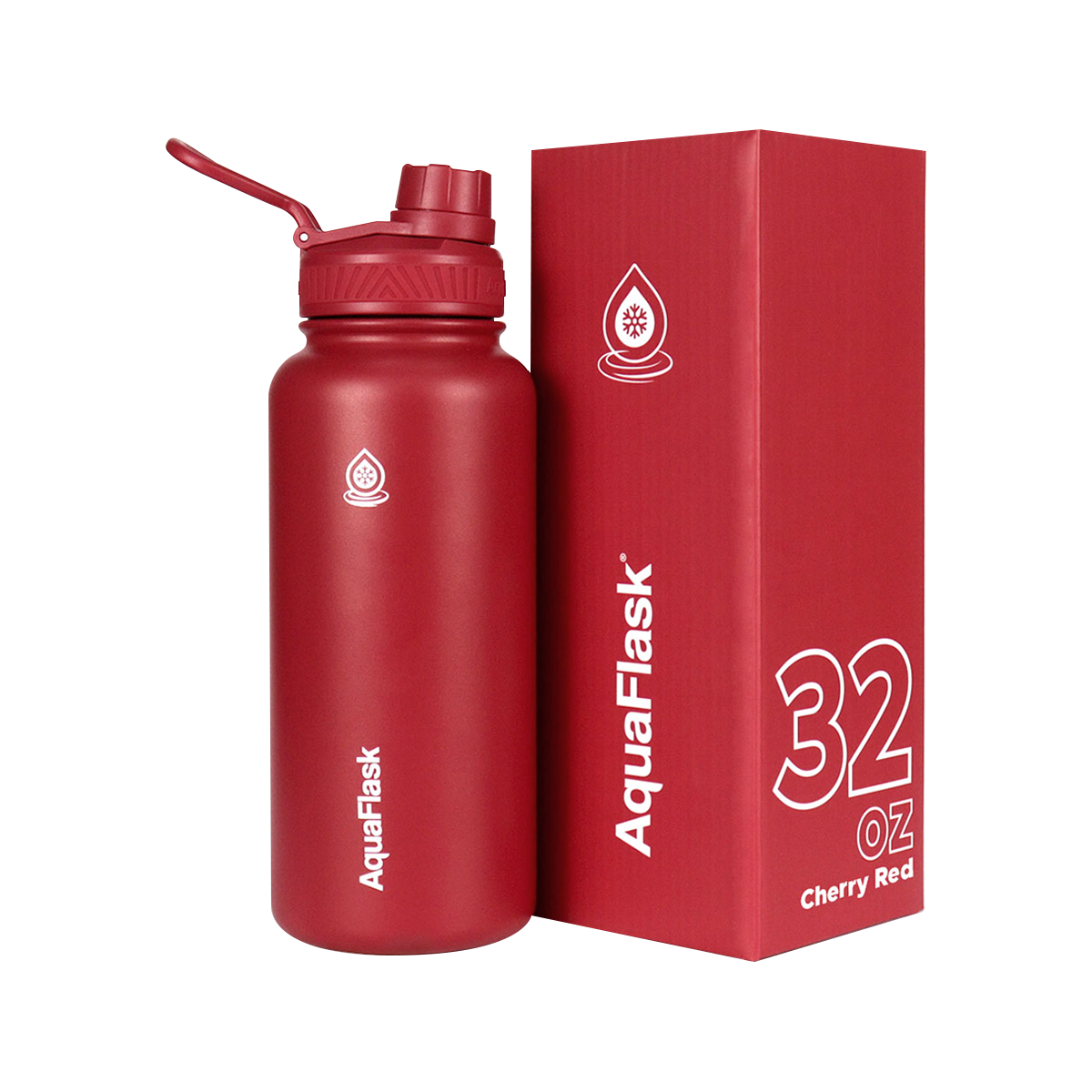 red Leak-proof AquaFlask Original 32oz in a wide range of colour options