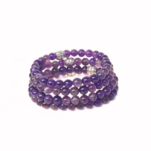 Amethyst bracelet — Stone of Higher Self by Crystals and Sun Signs Co, spiritual gift for women