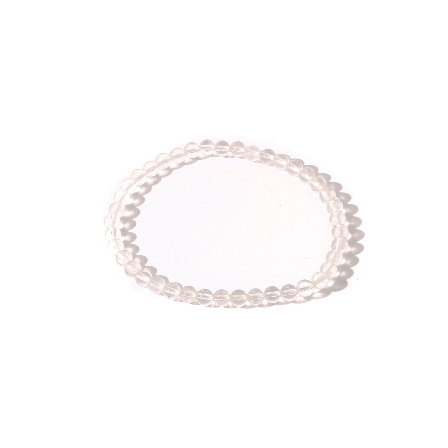 Clear quartz crystal bracelet for energy amplification and mental clarity