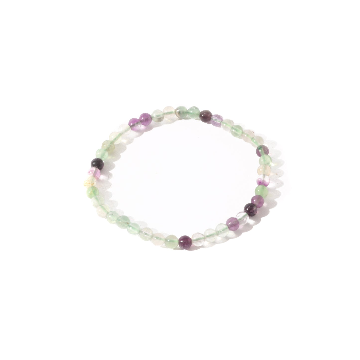 Natural fluorite healing bracelet for absorbing negative energy and stress