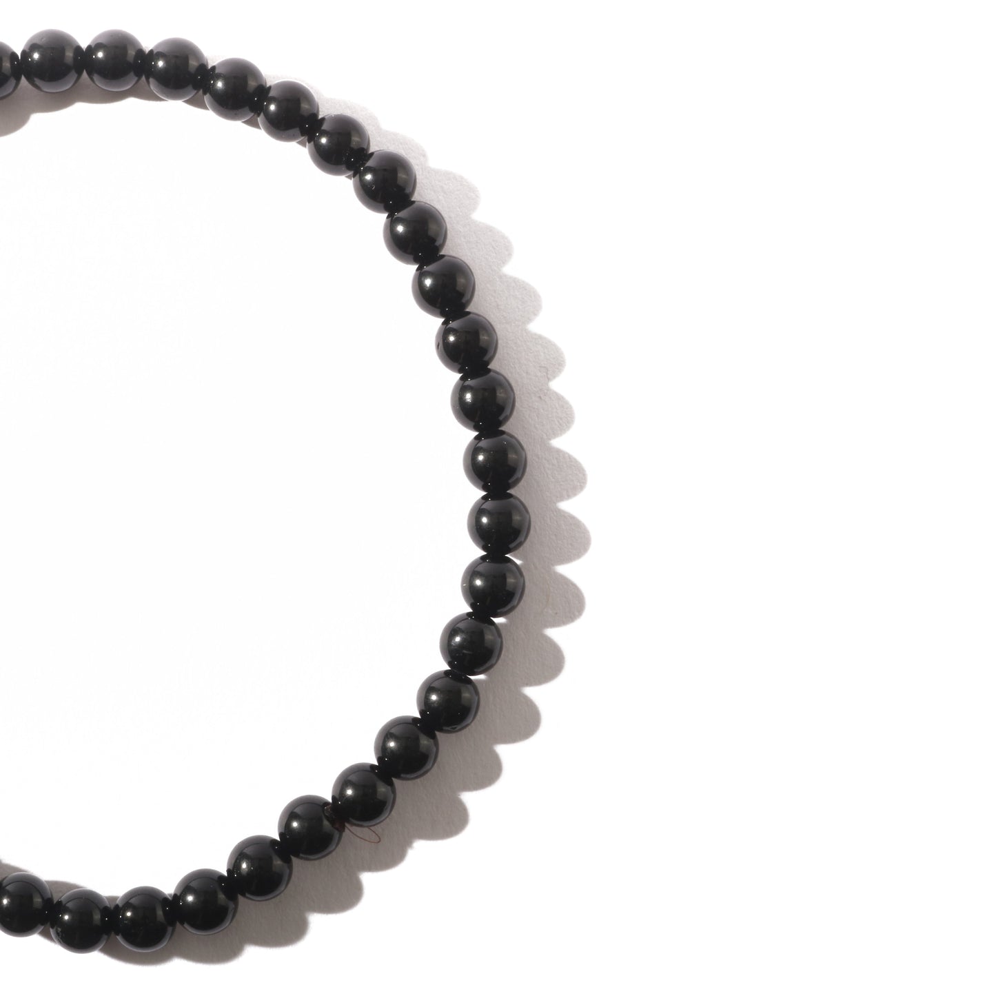 Natural black tourmaline healing bracelet for anxiety relief and security