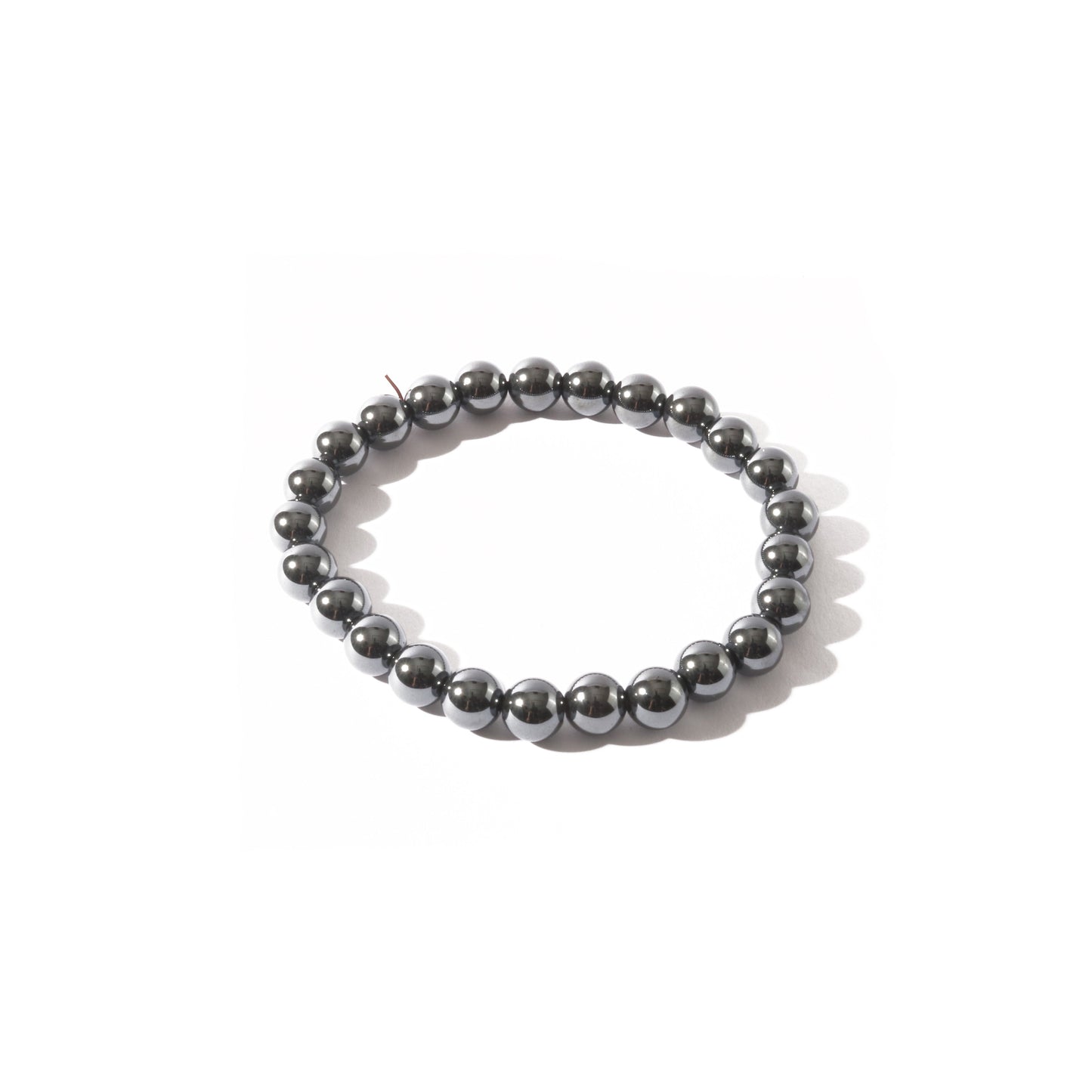 Hematite crystal bracelet for strength, courage and root chakra healing