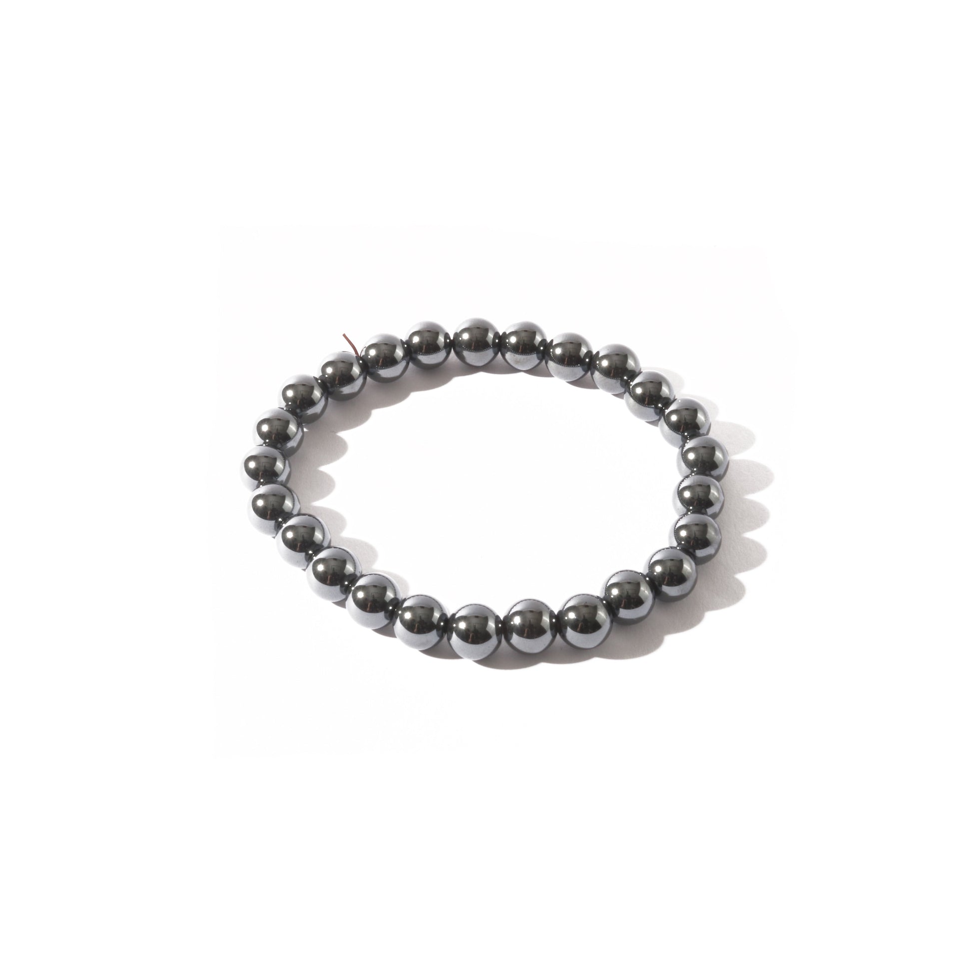 Hematite crystal bracelet for strength, courage and root chakra healing