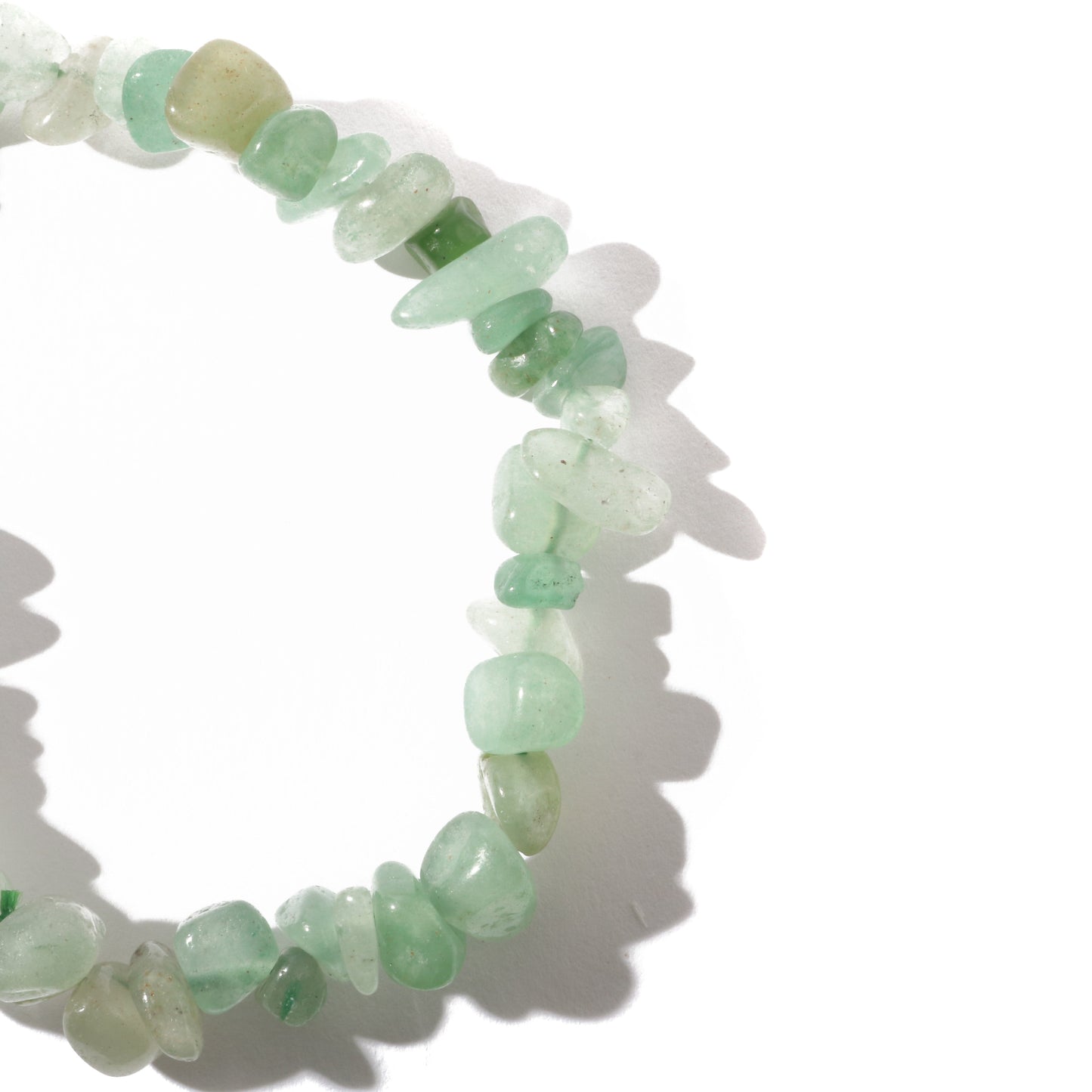 Shimmering green aventurine bead bracelet for optimism and positive change