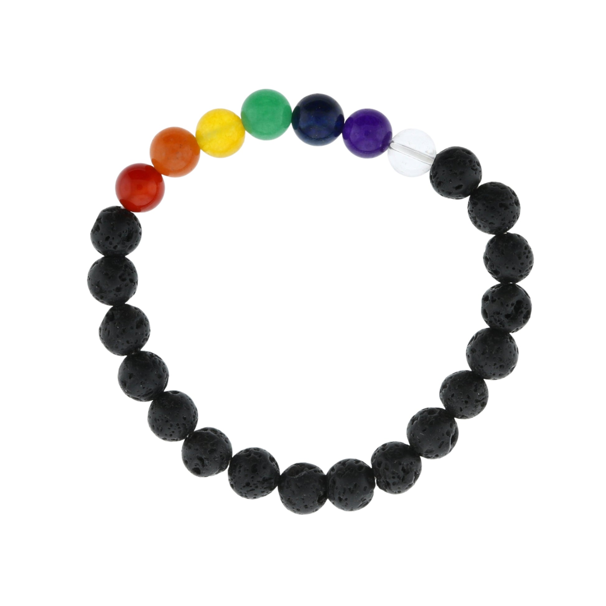 8mm lava stone bracelet for aromatherapy and chakra balancing