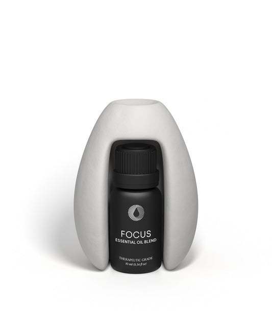 focus diffuser kit essential oil aromatherapy set on a white background