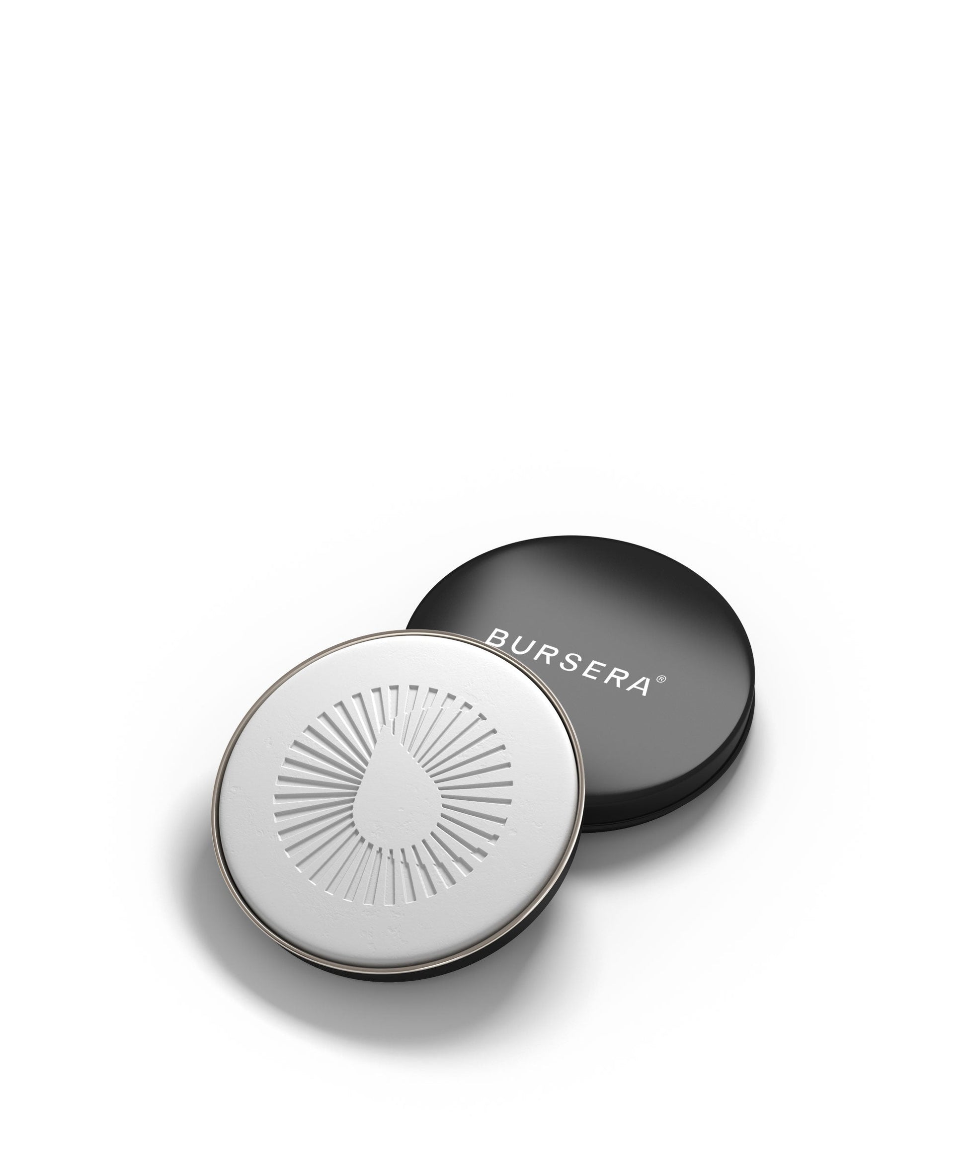 diffusing stone essential oil aromatherapy decor with branding on a white background