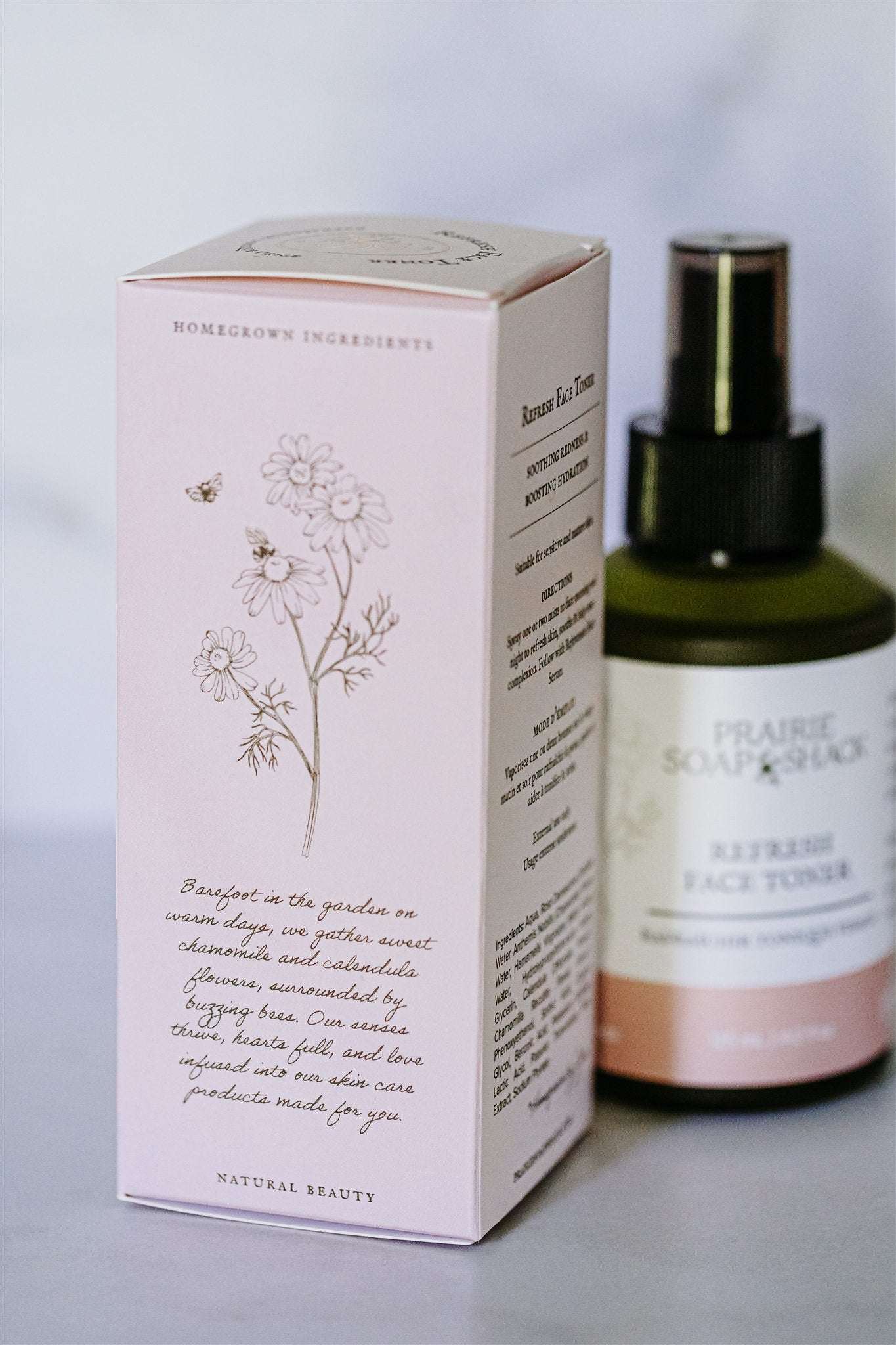 Prairie Soap Shack refresh toner for hydrated, calm and refreshed skin