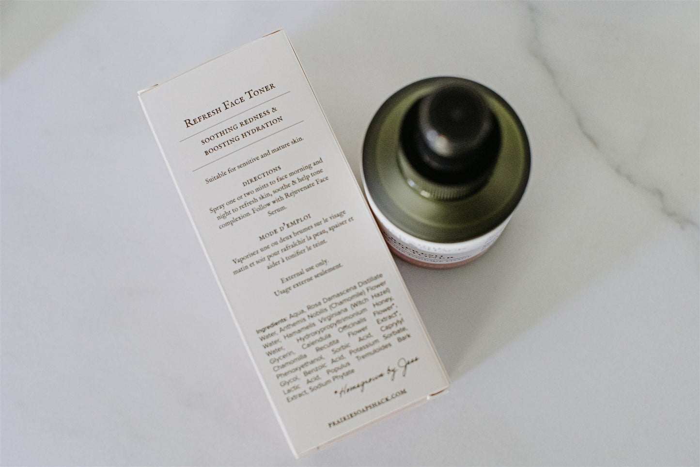 Refresh face toner mist in daily skincare routine lifestyle setting