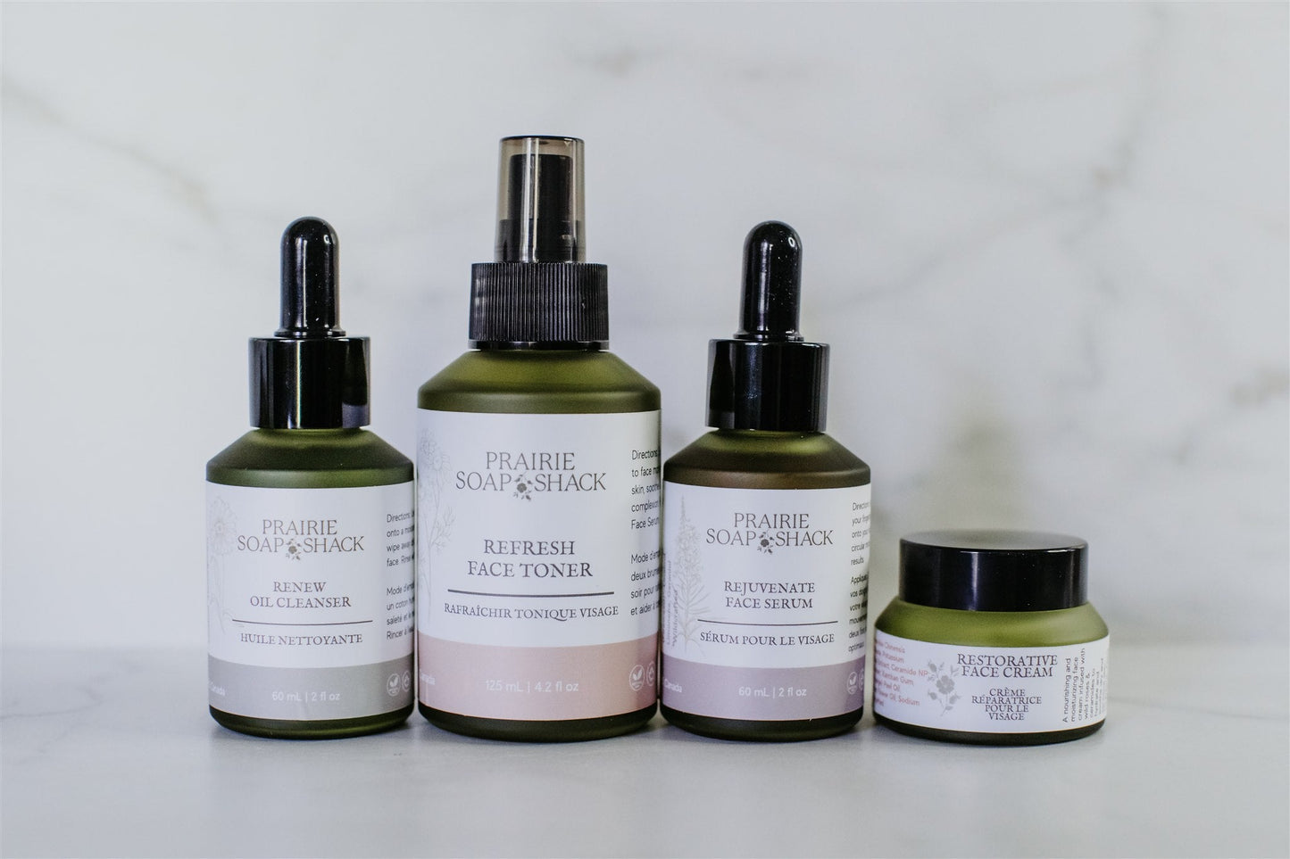 Prairie Soap Shack skincare set showing natural and handcrafted product detail