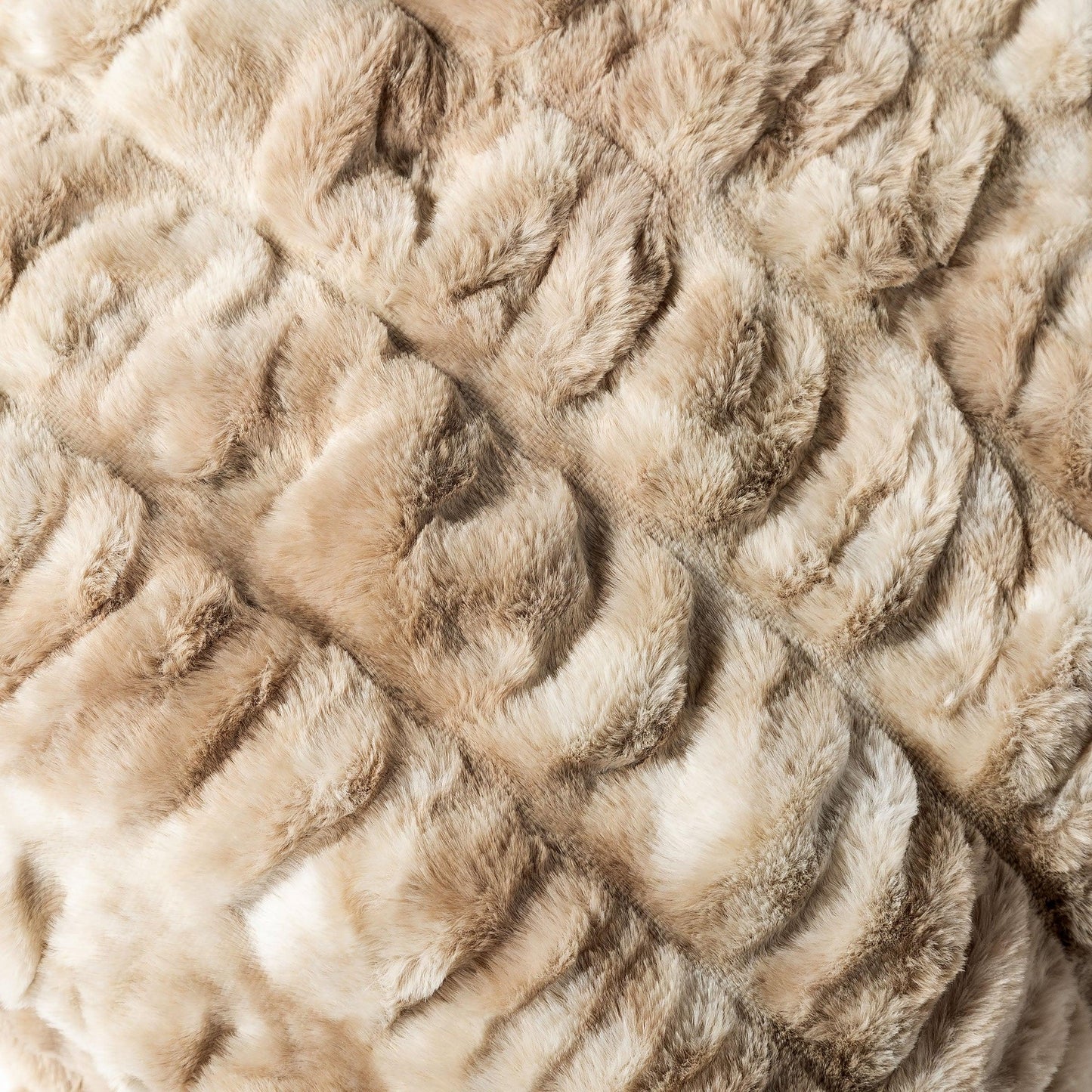 Caramel Swirl Double-Sided Minky Blanket — Ruched Plush
