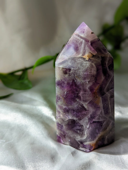 Spiritually amplifying chevron amethyst generator for intuition and higher consciousness